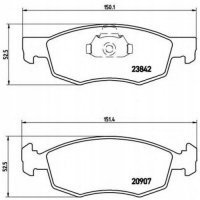 brembo p23118 колодки колодок . fiat doblo 1 , 2 - 1 , 9 jtd