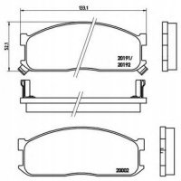 brembo p49010 колодки колодок . mazda e2000 , e2200 86
