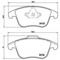 brembo p44020 колодки колодок . land rover evoque 11