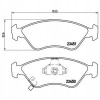 brembo p30007 колодки колодок . kia clarus 96 - 99
