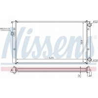 радиатор воды nissens 652471 volkswagen гольф 3 дизель 9