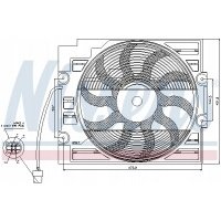 вентилятор радиатора nissens 85421 bmw e39 2 , 0 / 2 , 5