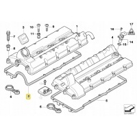 Bmw e38 e65 740d прокладка крышки головки цил 1 - 4
