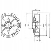тормозной барабан delphi citroën c3 pluriel