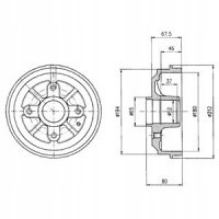 тормозной барабан delphi peugeot 206 +