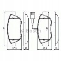 тормозные колодки bosch fiat