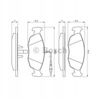 тормозные колодки bosch peugeot: 306
