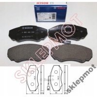 bosch колодки jumper ducato boxer вперед