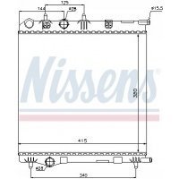радиатор воды nissens 636002 peugeot 207 / citroen