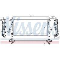 радиатор воды nissens 63566 peugeot boxer 06 - , ju