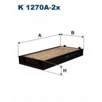 фильтр салона угольный filtron k1270a - 2x bmw x5 x6