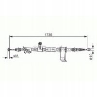 трос стояночного тормоза bosch альфа romeo: 159 939