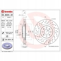 1x диск тормозной brembo fiat