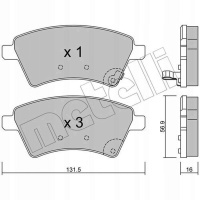 колодки тормозной metelli fiat: sedici fy_