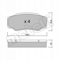 колодки тормозной metelli fiat: ducato 244 , 244 , с