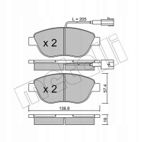 колодки тормозной metelli fiat: punto 199 , evo