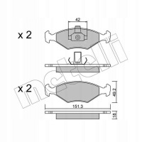 колодки тормозной metelli fiat: palio 178bx , 178dx