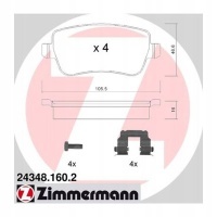 колодки тормозной zimmermann fiat: croma 194