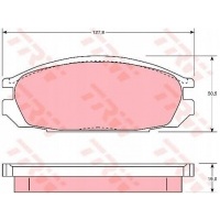 колодки ham передняя trw nissan патруль гр 4 4.2 cat