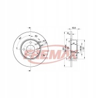 1x диск тормозной fremax fiat: stilo 192 , 192_