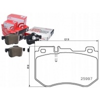комплект - комплект тормозной колодок [brembo]