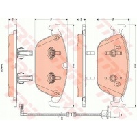 колодки тормозной gdb1884 trw