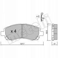 колодки тормозной metelli subaru: legacy бд , bg