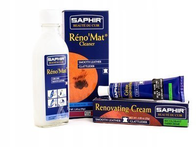 набор saphir крем + renomat + 4szmatki реставрация кожи