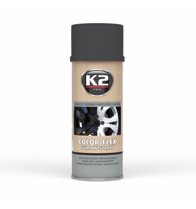 K2 color flex черный мат жидкая резина в спрее