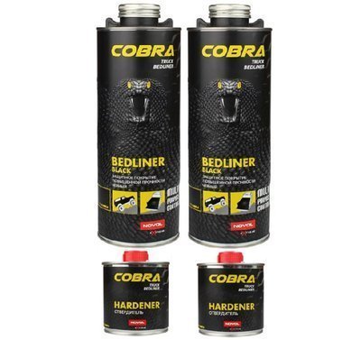 Novol cobra грузовик bedliner чёрный 2 штуки