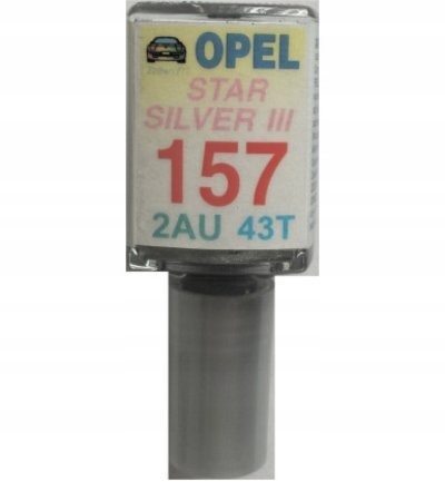 Opel z157 157 star сильвер 3 лак zaprawka ара