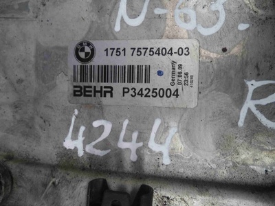 7575404 Радиатор интеркулера BMW 7-Series F01,F02 2008 - 2012 2009 ,