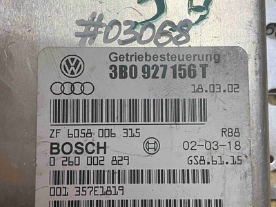 3B0927156T Блок управления АКПП Volkswagen PASSAT 5 (3B 1997-2005) 2002 3B0 927 156 T, 0 260 002 829