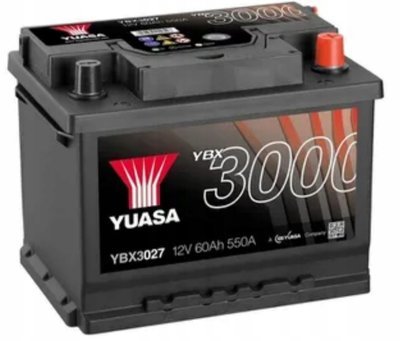 YBX3027 аккумулятор yuasa ybx 3027 60ah 550a - тшебиня