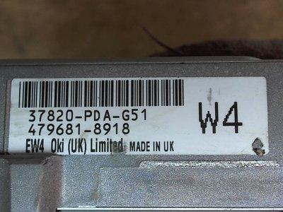 37820PDAG51 Блок управления двигателем Honda Accord 6 1998-2002 1998
