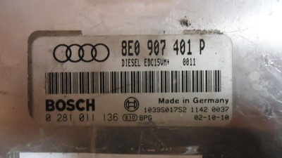 8E0907401P Блок управления двигателем Audi A6 C5/4B 2002 , 0281011136