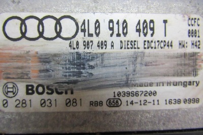 4L0910409T Блок управления двигателем Audi Q7 4L 2014