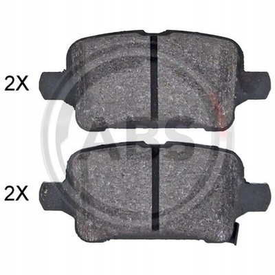 35124 колодки тормозной a.b.s . opel: astra k