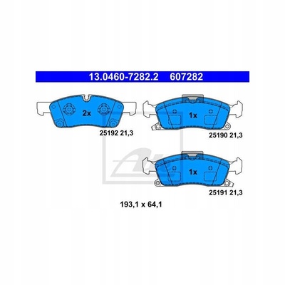 13.04607282.2 колодки тормозной ate mercedes - benz: м w166