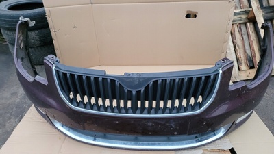 9893 skoda superb ii бампер передний в сборе
