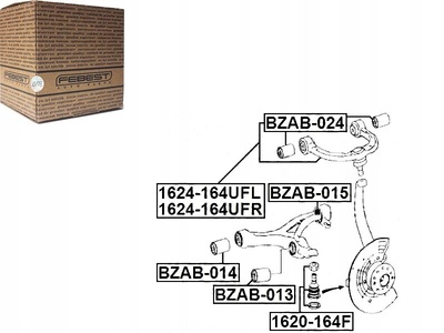 BZAB015 втулка рычага мерседес мл 320 cdi 4 - matic 164.12