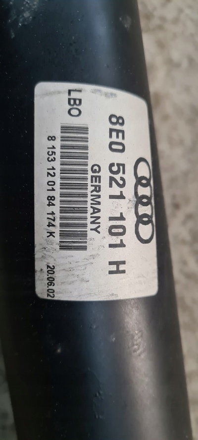 8E0521101H audi a4 b6 3.0 asn 6 кпп вал карданный универсал