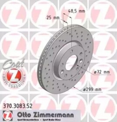 370.3083.52 диск колодок . mazda 6 07 -