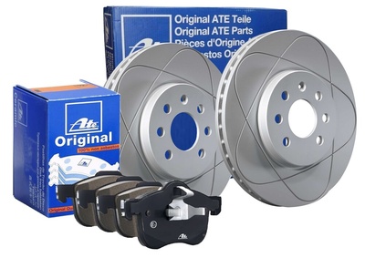 13.04607110.2 ate тормозные диски power disc колодки передняя для audi a4 b5