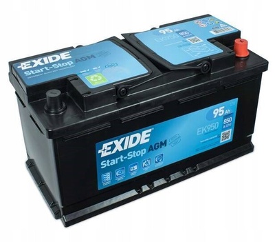 Ek950 nissan nv 400 exide старт стоп agm 95 ах