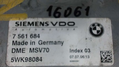 7561684 Блок управления двигателем BMW 7 E65,E66 2004
