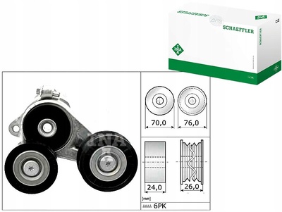 534030910 натяжитель ремня клиновой форд focus ii 1.8 tdci d