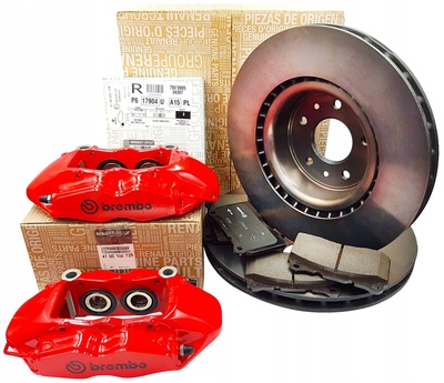 410609317R megane 3 2.0 rs тормозные диски колодки клеммы передняя