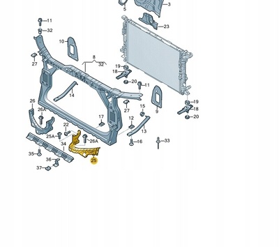 8K0805608B крепление крепление фары audi a4 b8