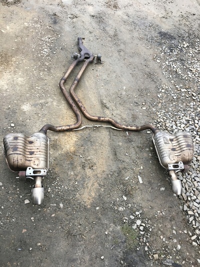 4F0253611AA выхлоп глушитель набор 2.7 tdi audi a6 c6 4f0253612aa